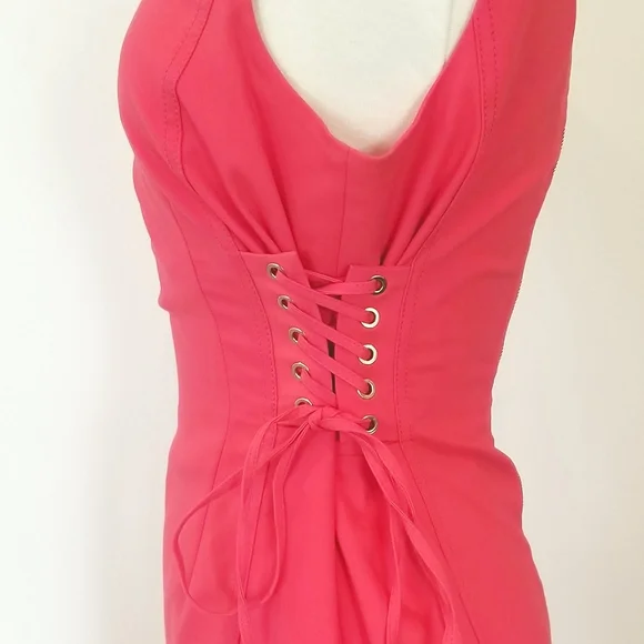 Calvin Klein Lace-Up Corset Style Sheath Dress Career Office Business Attire - Picture 4 of 13
